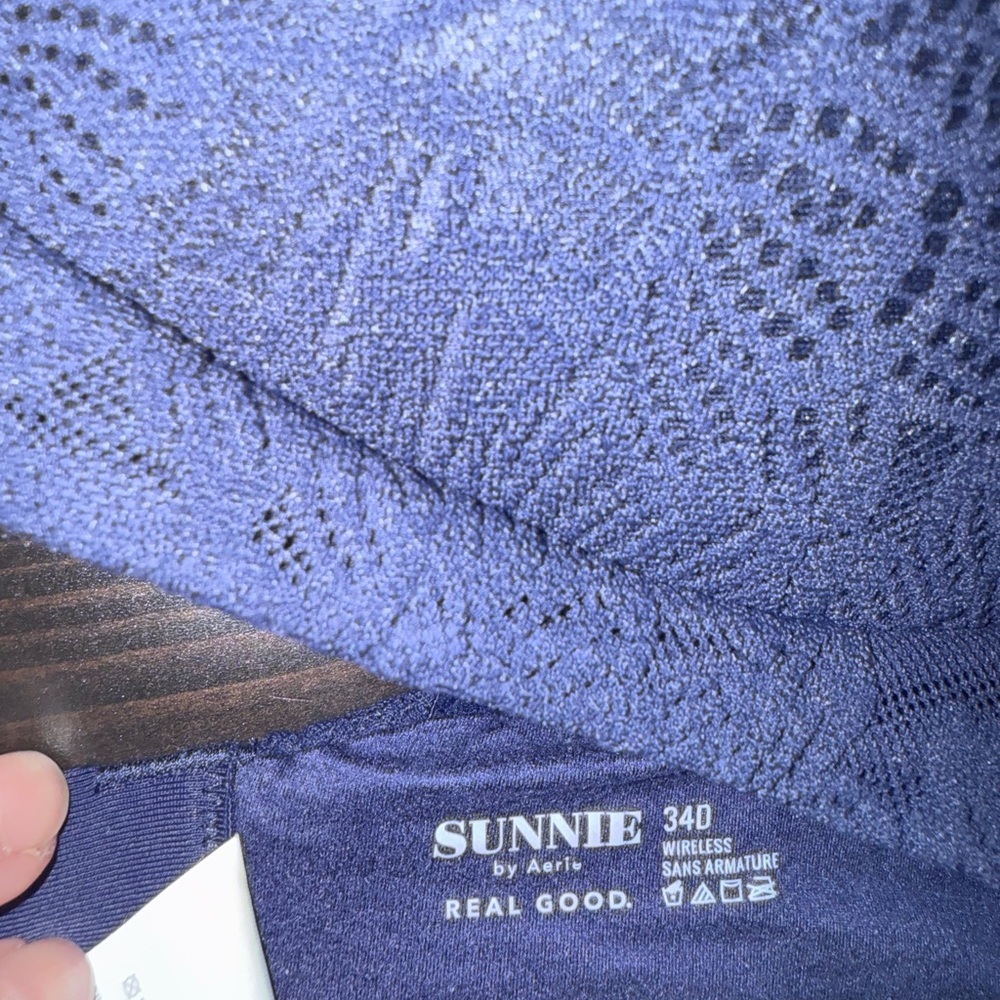 Aerie Sunnie Wireless Bra in Deep Blue